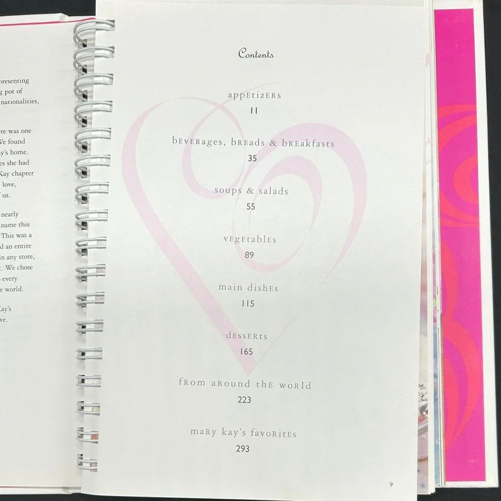 And Stirred with Love Mary Kay Family Recipes Reflections Cookbook 2002 Spiral